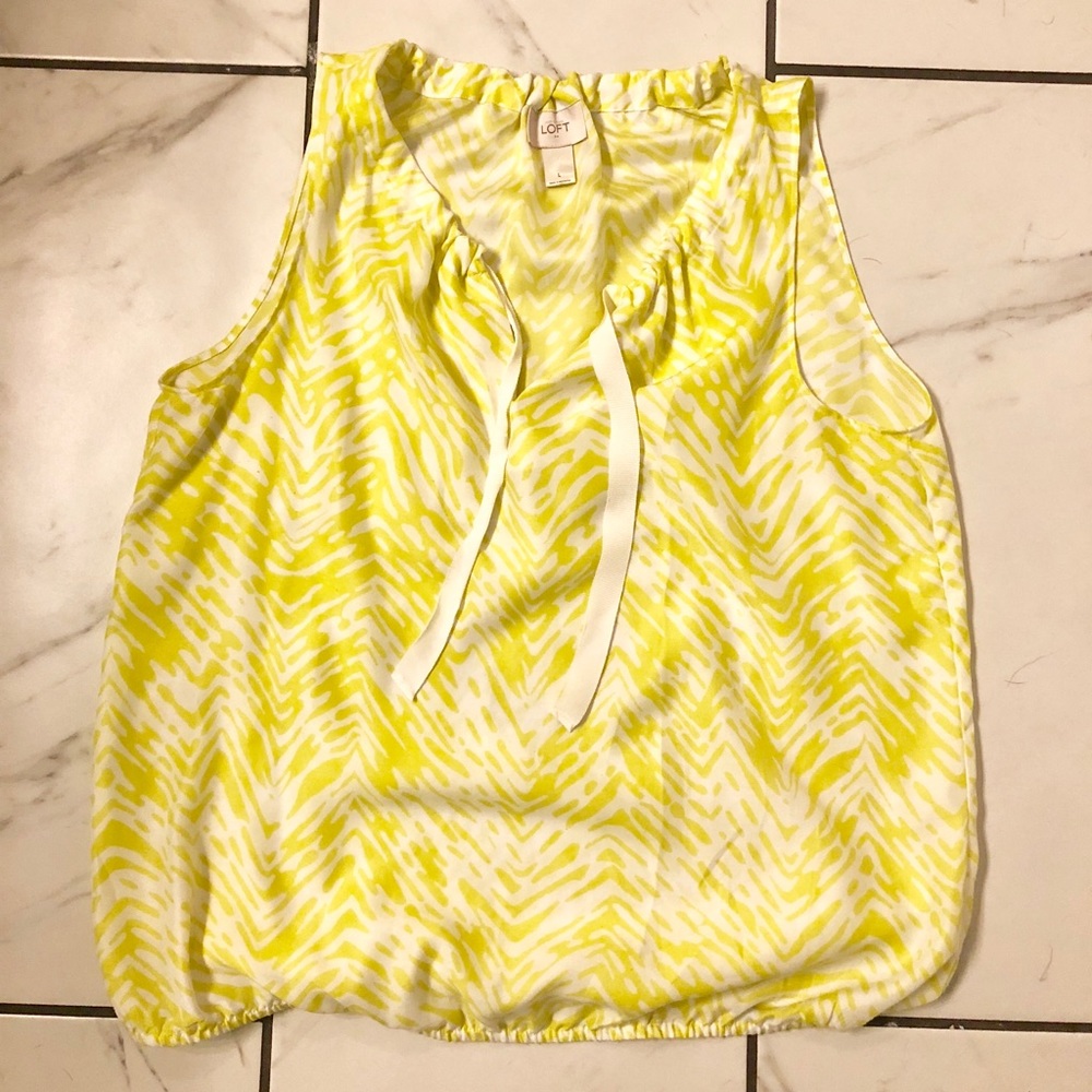 LOFT bubble tank top